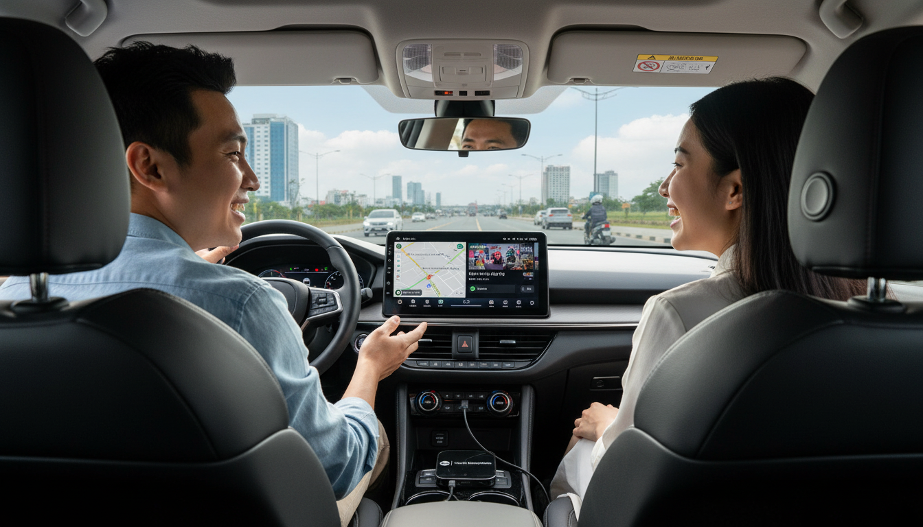 Người dùng vui vẻ hơn khi lái xe ô tô nhờ có Android Box