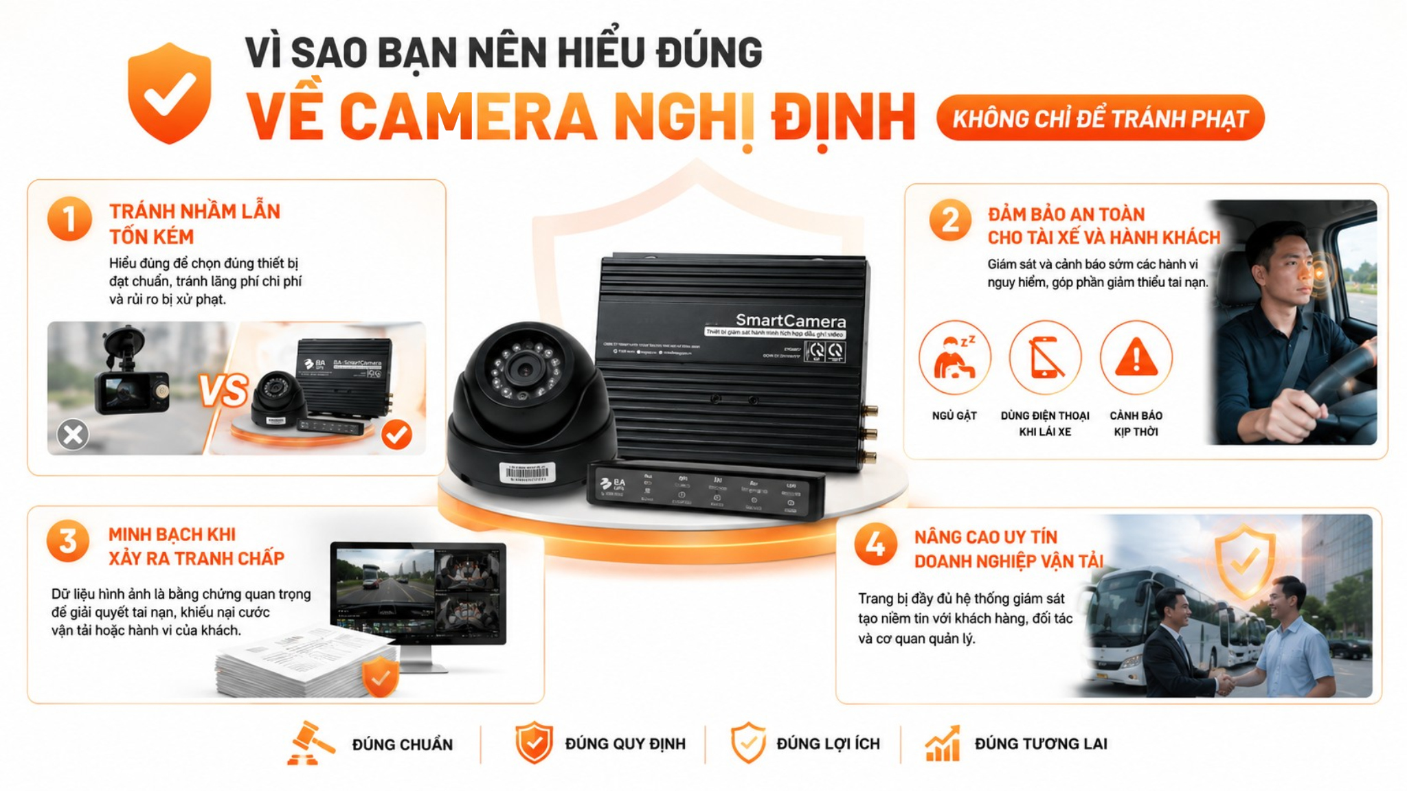 Lợi ích dành cho chủ xe khi lắp camera nghị định