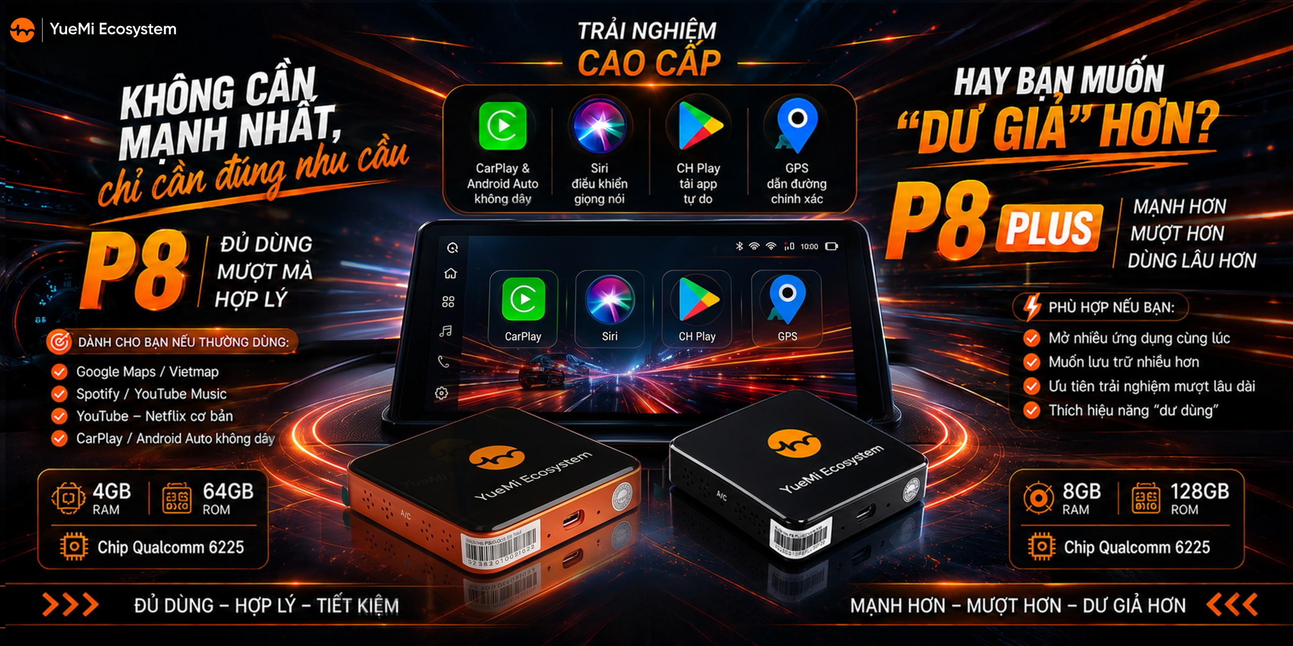 So sánh android box P8 và P8plus