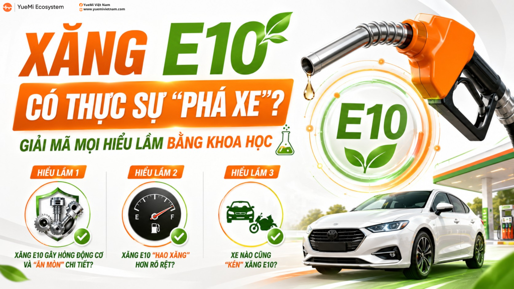 Xăng E10 Có Thực Sự “Phá Xe”? Giải Mã Mọi Hiểu Lầm Bằng Khoa Học