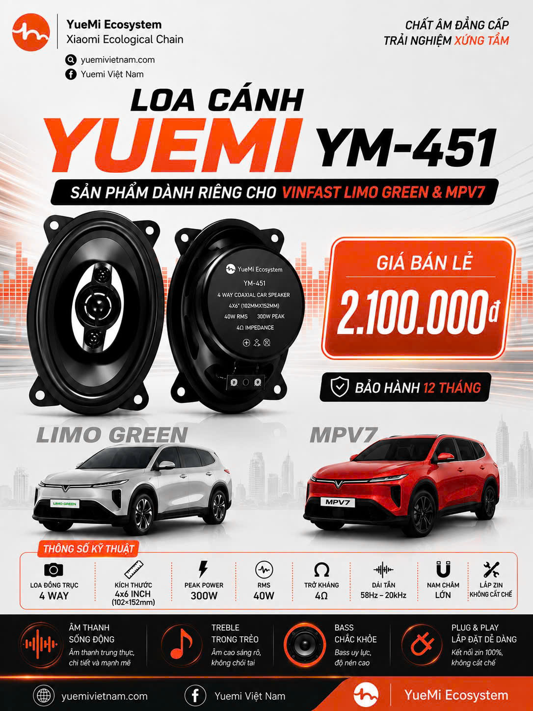 BÁO GIÁ LOA YM-451